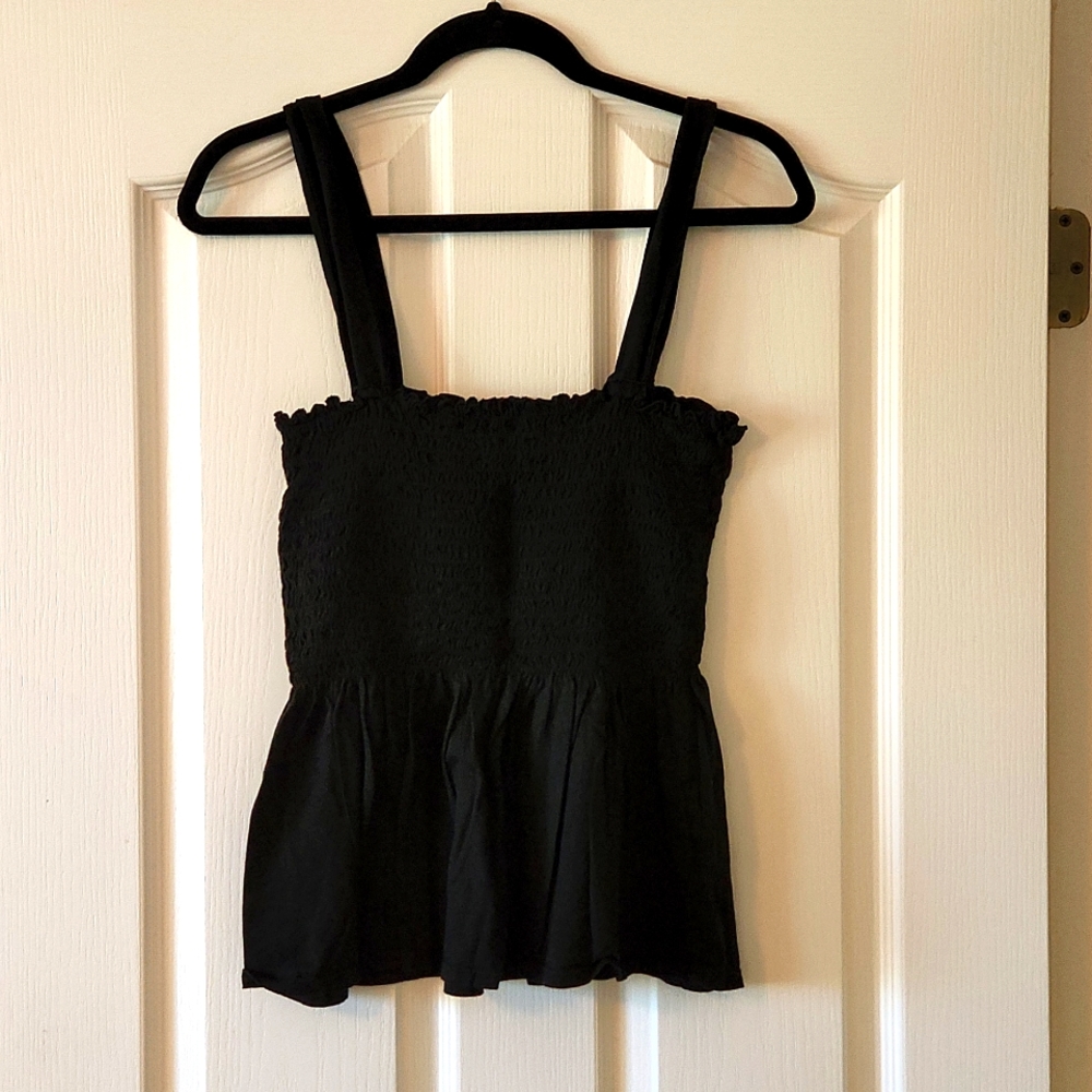 Anthropologie t.la Cotton Smocked  Tank Top - Size Large